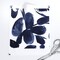 Navy Blue White Floral Dark Indigo Watercolor Romantic Flowers Custom Pre-pasted Wallpaper by Spoonflower Pre-Pasted Wallpaper 2FT Wide